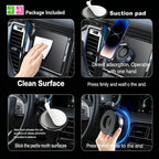 Upgraded Foldable Magnetic Phone Holder – 360° Rotatable Suction Mount for Car Dashboard, Desk & Gym,ABS with Wrench & Mount Pad