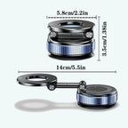 Upgraded Foldable Magnetic Phone Holder – 360° Rotatable Suction Mount for Car Dashboard, Desk & Gym,ABS with Wrench & Mount Pad