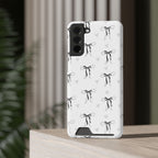 Bow & Heart Pattern Phone Case with Card Holder